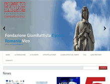 Tablet Screenshot of fondazionegbvico.org
